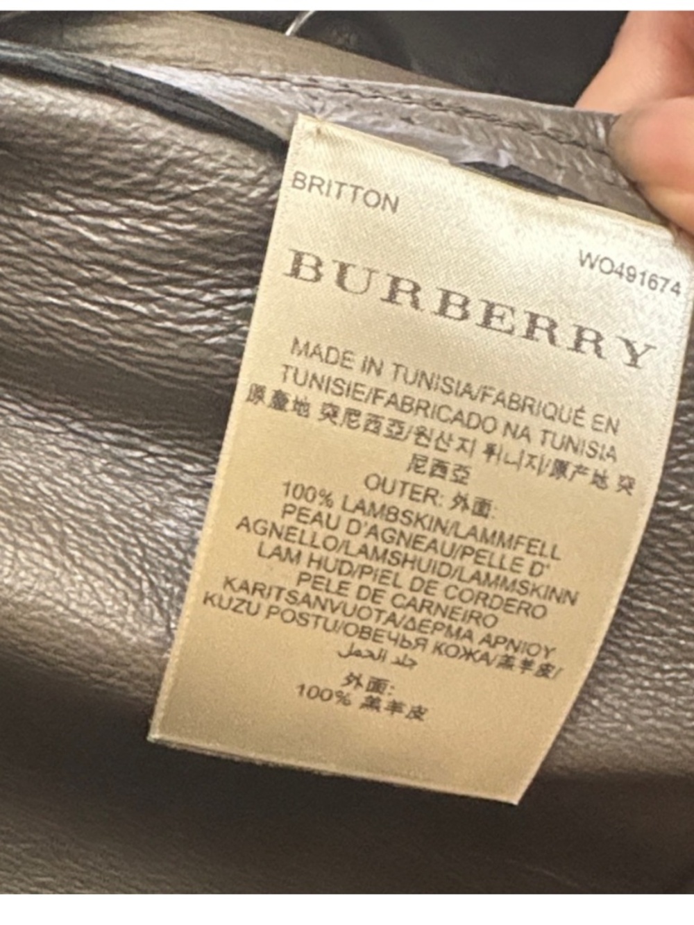 BURBERRY LONDON BRITTION BLACK LEATHER TRENCH COAT SIZE 50(M) - Picture 13 of 16